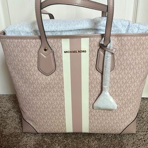 Brand new blush colored Michael Kors Ballet Multicolor large Tote